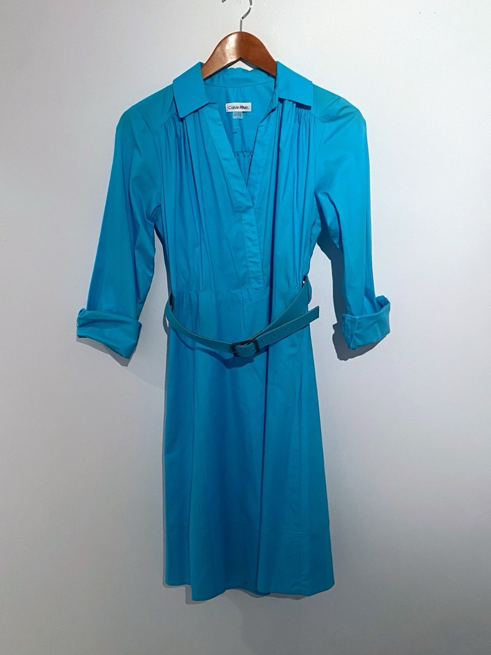 Calvin Klein Shirt Dress with Belt - NEW